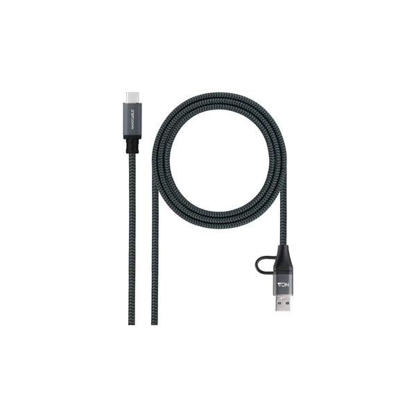Nanocable cable usb3.2 100w usb-c+a/usb-c 3 m
